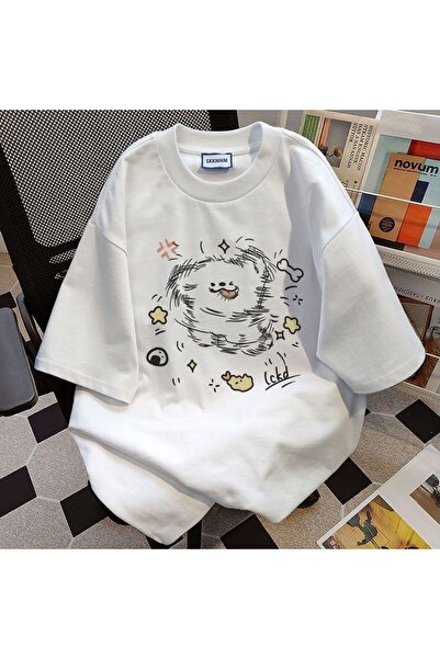 classy moda Unisex πολύχρωμο μπλουζάκι με στάμπα Oversize Streetwear Άνετη εφ...