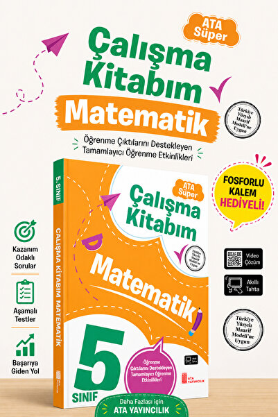 Ata Yayıncılık 5. Sınıf Ata Süper Matematik Çalışma Kitabım
