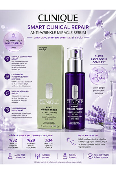 Clinique Anti-Fine Line and Wrinkle Skin Renewing and Firming Smart Clinical ...