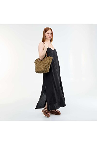 KIABI Fluid long dress BLACK