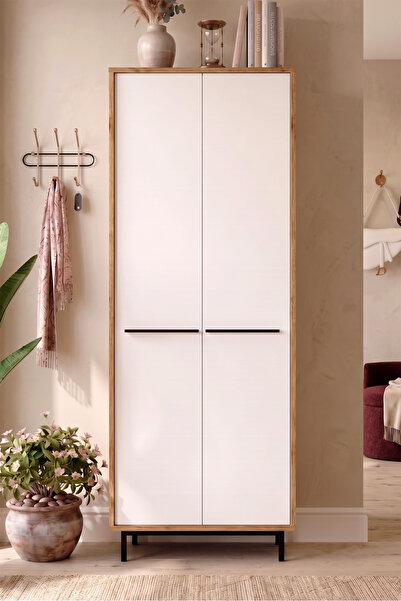 Yurudesign Oasis Metal Ayaklı 9 Raflı Büyük Ayakkabılık Çok Amaçlı Dolap 27 Ç...