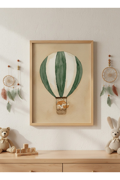 Creatick Design Bebek Ve Çocuk Odası Duvar Dekorasyonu Masif Ahşap Çerçeveli ...