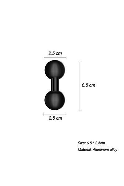 Choice6 D Universal 1'' Inch Ball Mount Accessories Double Socket Arm Clamp B...