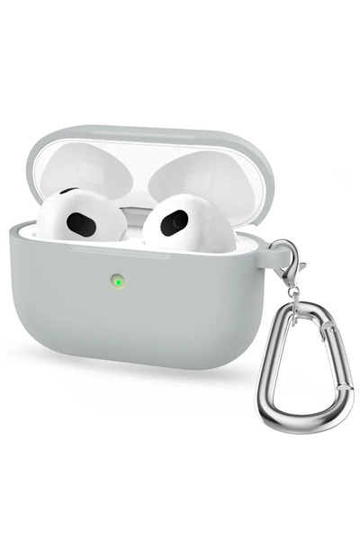 Choice51 جراب سماعة أذن من السيليكون Airpods 4 رمادي فاتح 17 لسماعات Airpods ...