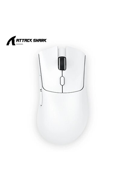 Choice1 R1 White Attack Shark R1 Wireless Mouse,Tri-Mode,Lightweight Ergonomi...