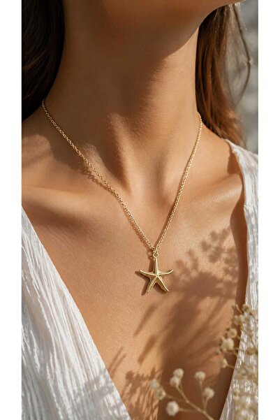 Uno Di Famiglia Elegant Starfish Figured Necklace, Starry Necklace