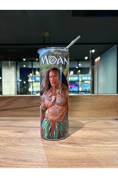 HOLOL Moana New Movie Design Thermal Cup 600ml Mawi Tumbler Cup