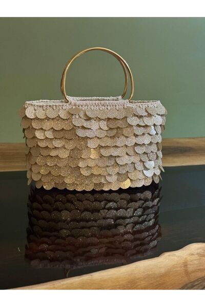 ARTTMACRAME Women's Hand-Knitted Bag – Stylish, Lightweight, Handmade Bag Sui...