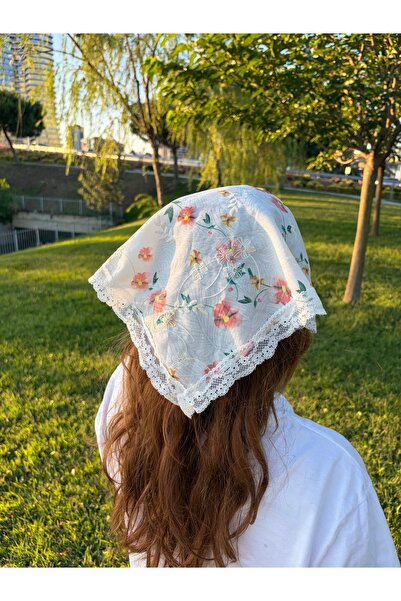 ToffyStore Embroidered Triangle Bandana
