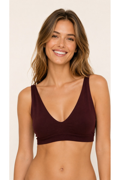 FOREVER MORE Women's Pure Model Seamless Bustier with Flexible Pads