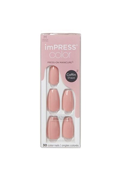 Kiss Impress Color Nails Medium Coffin- Sumptuous Imc504C