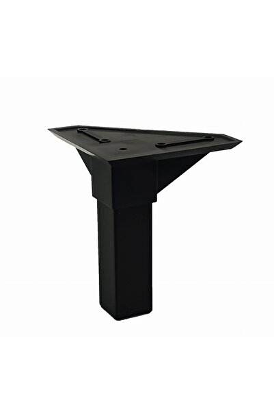 OEM Picior mobilier H100 mm, baza patrata, negru mat