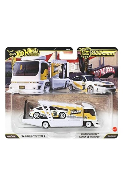 HOT WHEELS Premium Team Transport Kousoku Hauler + 2024 Honda Civic Type R Me...
