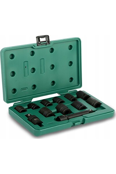 Satake Set de chei tubulare SATA, scurte, cu capete de impact, 1/2 inch, 12 p...