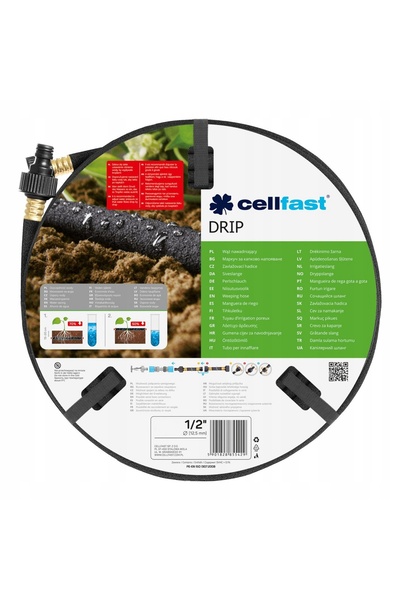 Cellfast Furtun de irigare prin picurare 1/2'' 30m 19-004