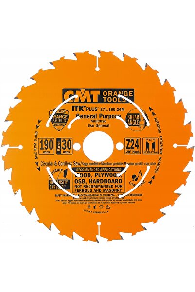 CMT Disc de ferăstrău ITK PLUS pentru tăiere longitudinală a lemnului 190MM 2...