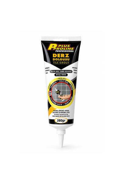 P PLUS PROLİNE Silikonlu Hazır Derz Dolgusu Beyaz 380 gr