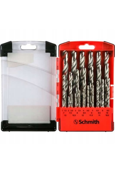 SCHMITH Set de burghie pentru metal, oțel HSS, 25 bucăți, 1-13mm