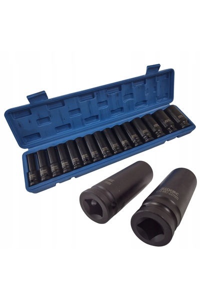 SilverTools Set de chei tubulare 1/2 " 10-32mm 15 piese, valiză, SILVER TOOLS...