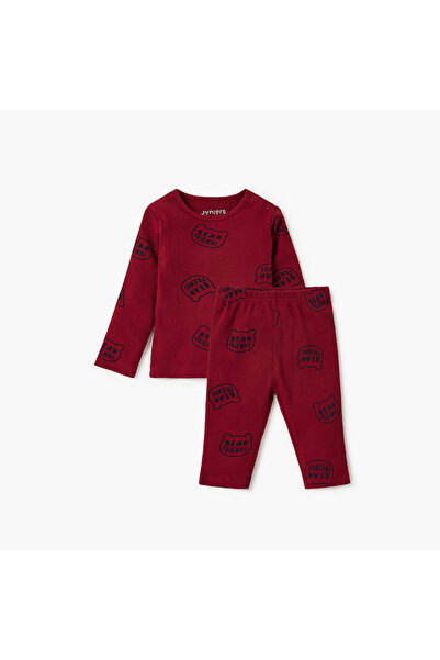 Juniors Bunny Print T-shirt and Pyjama Set