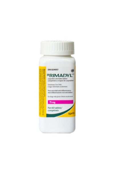 ZOETİS Rimadyl Chewable Dog Tablets Easy Administration 75mg 60 Tablets From ...