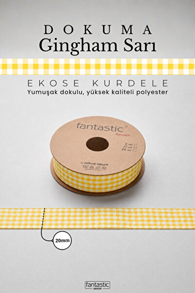 FANTASTIC Pötikare Plaid Gingham Woven Ribbon 20mm 10 Meters