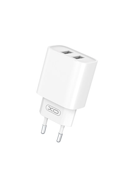 Xo CE02C φορτιστής ταξιδίου 2.1A 2x USB λευκός