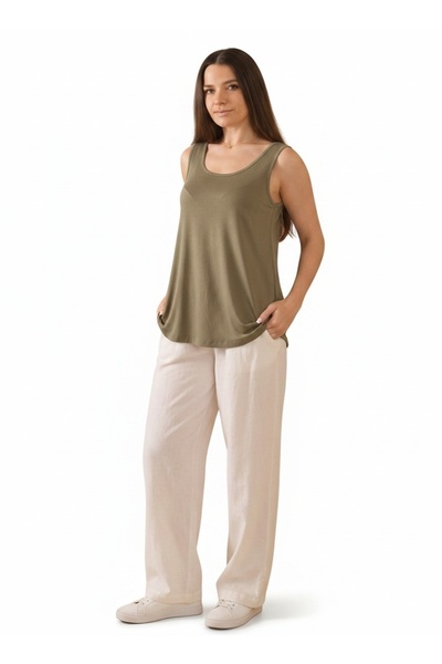 S.Y Collection Relaxed Fit Soft Textured Knitted Undershirt