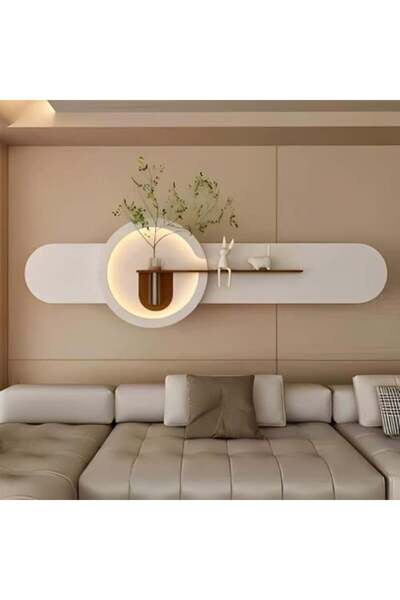 Generic Moon Painting – Hidden LED Light Up Remote Control Wooden Wall Panel ...