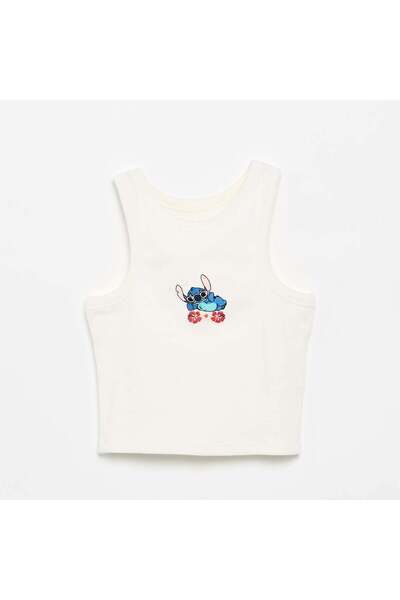 KIABI 'Disney Stitch' Tank Top WHITE