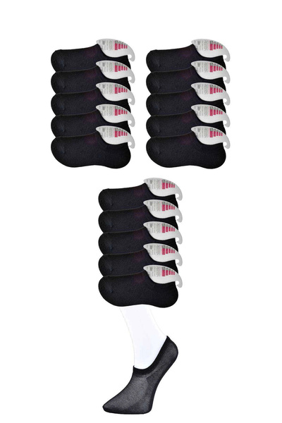 mtm My The Mall Clothing Black Women's Invisible Socks 15 Pairs