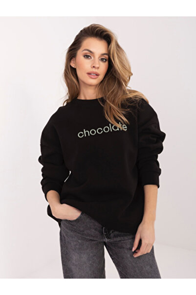 rue parıs Women's Sweatshirt, RUE PARIS, Cotton, Long Sleeve, Green, model RV...