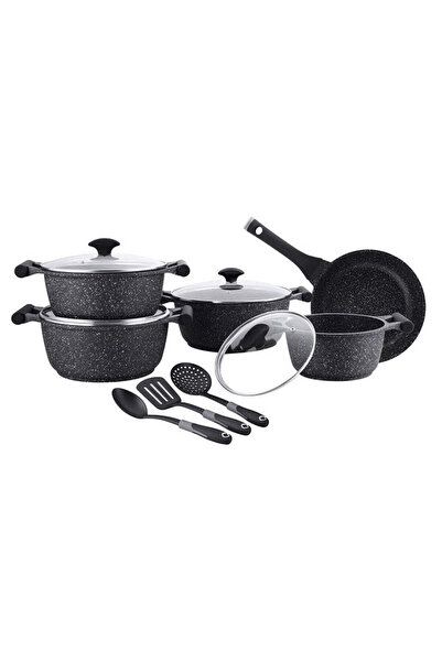 generel Essentials Granite 12-Piece Cookware Set
