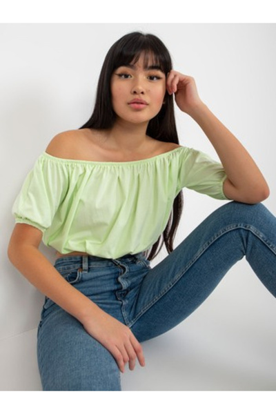 LILYROSE Bluza Dama, Lily Rose, Bumbac, Verde deschis, model EM-BZ-HS-20-257.40X