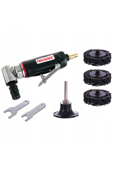 TC Technic Polizor pneumatic cu tijă pentru îndepărtarea ruginii, tijă de 6mm...