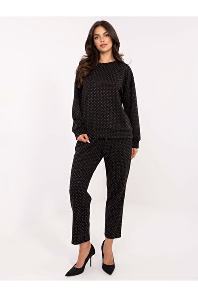 rue parıs Compleu Dama, RUE PARIS, Viscoza, Aplicatii, Negru, model IT-KM2171...