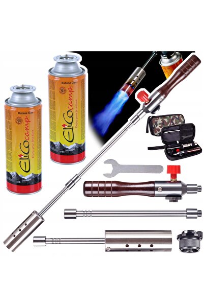 TC Technic Arzător pe gaz pentru încălzire, cu 2 butelii ELICO de 220g, pe le...