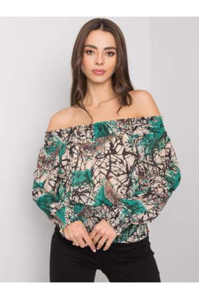 Italy Moda Bluza Dama, ITALY MODA, Poliester, Maneca lunga, Verde, model DHJ-...