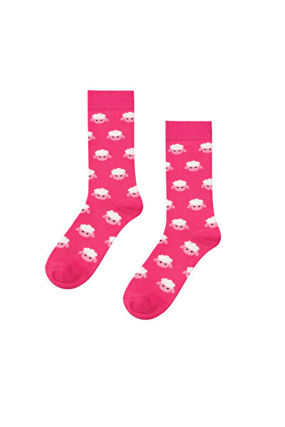 CARNAVAL SOCKS Cute Lamb Patterned Pink Unisex Socks