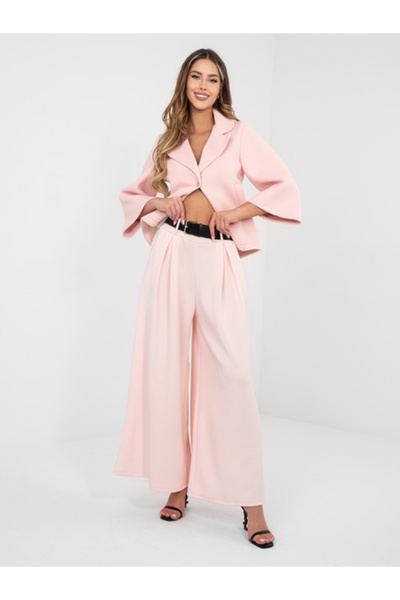 rue parıs Pantaloni Dama, RUE PARIS, Poliester, Elegant, Roz deschis, model I...