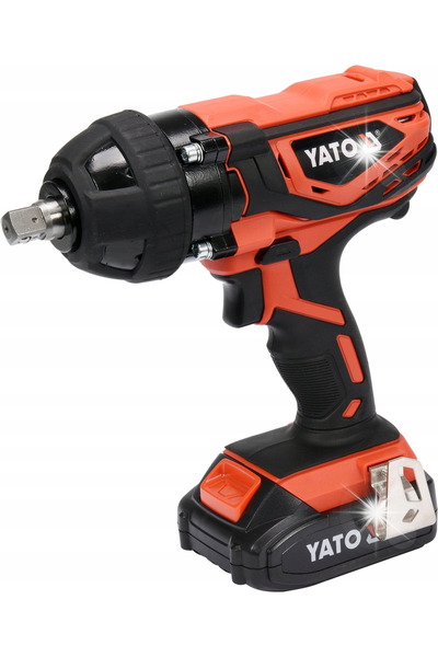 yato Cheie de impact cu acumulator 18V 2,0Ah + 4 capete de antrenare 1/2 300N...