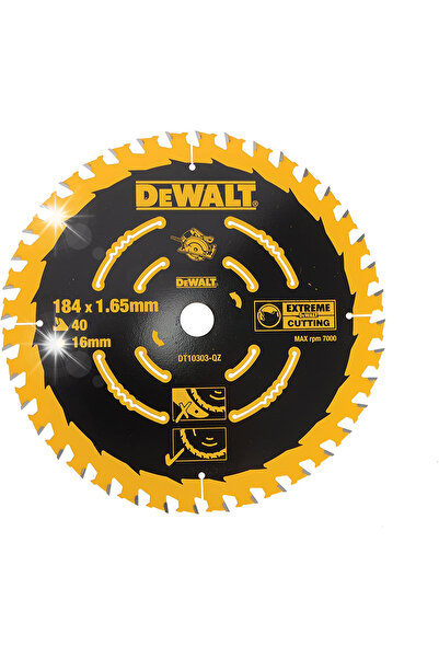 Dewalt FIERĂSTRĂU CU DISC PENTRU LEMN EXTREME 184*16MM 40Z DT10303-QZ