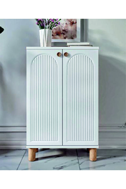 Merko Living Membran Kapaklı Çok Amaçlı Dolap Ayakkabılık Banyo Dolabı