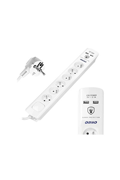 Orno Prelungitor cu protecție la supratensiune USB 3m 6g