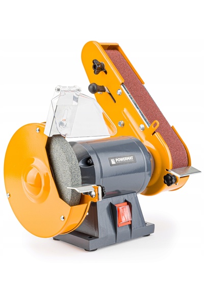 Powermat Polizor de masă cu bandă, cu discuri de piatră, 2 în 1, dublu, 1850W