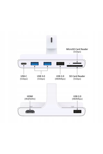 NO BRAND Hub stație de andocare 8 în 1 USB pentru iMac 2021 iMC02H
