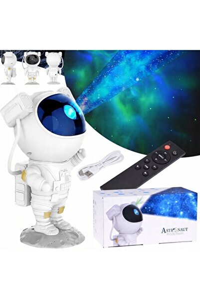 Jokomisiada Proiector STELE Lampă de veghe Astronaut cu telecomandă ZA5074