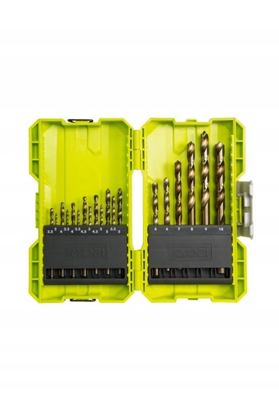 Ryobi Burghie pentru metal HSS-G - Set de 19 piese RAK19HSS2