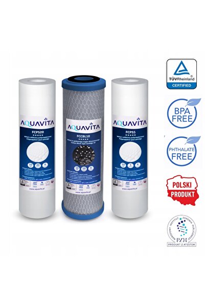 Aqua Vita Set de filtre pentru osmoză RO7, Kit complet de cartușe pentru filt...