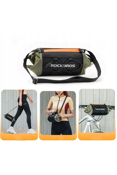 ROCKBROS Geantă de bicicletă pentru ghidon, geantă de bicicletă, Rockbros, cu...